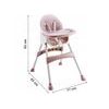 Ecotoys jídelní židlička 2v1 Pink HC823 růžová