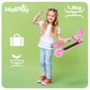 Dětská skládací koloběžka Scooter se svítícími koly - růžová