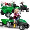 Dětský šlapací traktor s vlečkou Active Pedal zelený