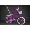 Mexller dětské kolo Village 16" s vodící tyčí fialové
