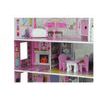 Majlo Toys dřevěný dvoupatrový domeček pro panenky Stefi