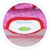 Ecotoys kojenecké lehátko 3v1 s vibracemi Baby Calm růžové