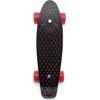 Skateboard - pennyboard - černá, červená kola