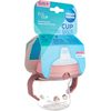 CANPOL babies Hrneček se silikonovým pítkem FirstCup BONJOUR PARIS 150ml růžový