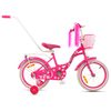 Mexller dětské kolo Village 16" s vodící tyčí růžové