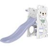 Zahradní skluzavka 3v1 s houpačkou bílá medvídek