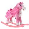 Plyšový houpací kůň Ferda - růžový