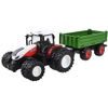 Traktor na dálkové ovládání se zelenou vlečkou Farm Machine 1:24