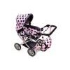 Doris kočárek pro panenky kombinovaný - 9346 světle růžový s puntíky