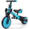 Dětská tříkolka 4v1 Milly Mally Optimus Plus s vodící tyčí blue