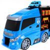 Majlo Toys nákladní auto s autíčky, helikoptérou a skluzavkou Police Truck
