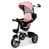Ecotoys dětská tříkolka s otočným sedadlem 2v1 růžová