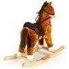 Ecotoys plyšový hojdací kôň - hnedý