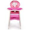 SMONTOVÁNO Ecotoys jídelní židlička 2v1 Kočička růžová