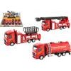 Hasičské auto na zpětné natažení - mix 3 druhy