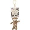 Medvěd s hvězdou hnědý- závěs na postýlku/kočárek hrací strojek