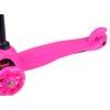 Dětská koloběžka Scooter 717 se svítícími koly - růžová