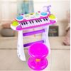 Dětské elektronické klávesy s mikrofonem a židličkou Music Keyboard růžové