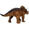 Dinosaurus Triceratops na baterie - hnědý