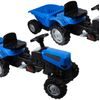 Dětský šlapací traktor s vlečkou Active Pedal modrý