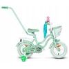 Mexller dětské kolo SISI 12" s vodící tyčí mintové 2022