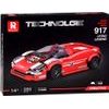 Sportovní červené auto 917 technická stavebnice 355 dílků