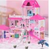 XXL domeček pro panenky Luxury Villa s příslušenstvím + 2 panenky