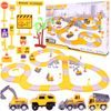 Autodráha s autíčkem na baterie a stavebními stroji 255 dílků City Truck