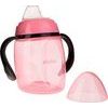 Hrníček nakloněný se silikonovým náustkem Akuku 280ml růžový