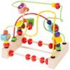 Dřevěný edukační labyrint Wooden Beads