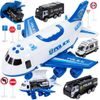 Interaktivní letadlo s autíčky, světly a zvuky Police Airplane