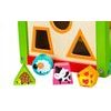 Ecotoys dřevěná edukační kostka s labyrintem 5v1