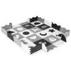 Ecotoys pěnová puzzle hrací deka Gray Puzzle 151 x 151 cm