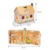 Ecotoys drevený rozkladací domček pre bábiky Little Dollhouse