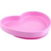 Silikonový talíř srdíčko Chicco růžová 9 m+