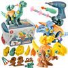 Šroubovací dinosauři s vrtačkou na baterie v kufříku