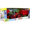 Truxx traktor - nakladač s přívěsem na seno, s figurkou