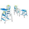 Ecotoys jídelní židlička 3v1 modrá