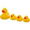 Akuku Hračky do vody Kačenky, 4 ks – žluté