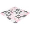 Ecotoys pěnová puzzle hrací deka Pink Puzzle 151 x 151 cm
