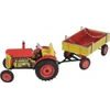 Traktor Zetor s valníkem červený - na klíček