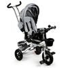 Ecotoys dětská tříkolka s otočným sedadlem a nafukovacími koly Rotage šedá
