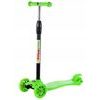 Dětská koloběžka Glow Scooter se svítícími koly zelená
