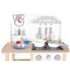 Ecotoys dětská dřevěná kuchyňka s LED efekty