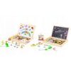 Ecotoys dřevěná magnetická tabulka Puzzle
