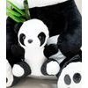 Plyšový medvěd Panda 100 cm s miminkem