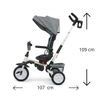 Dětská tříkolka 6v1 Milly Mally Stanley grey