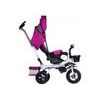 Ecotoys dětská tříkolka s otočným sedadlem Rotage růžová - nafukovací kola