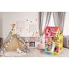 Ecotoys dřevěný domeček pro panenky s LED osvětlením rezidence Florence