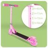 Dětská skládací koloběžka Scooter se svítícími koly - růžová